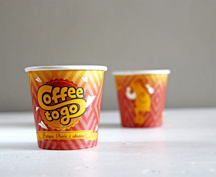 Papirna čaša za kafu za poneti 100ml - COFFEE TO GO