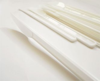 PVC nož beli za dostavu i ketering