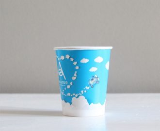 Brendirana papirna čaša za kafeterije