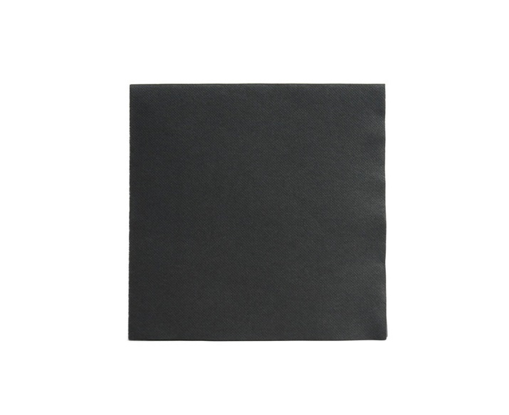 CHIC - SOFT POINT crna salveta u boji sa tekstilnim opipom 190x190