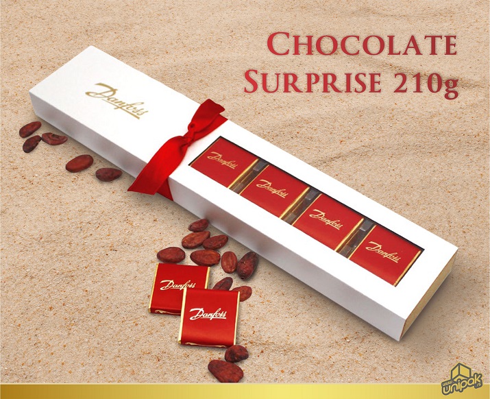 Luksuzna poklon ambalaža sa čokoladicama - Chocolate Surprise 210g