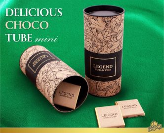 Luksuzna poklon ambalaža sa čokoladicama - Delicious Choco Tube mini