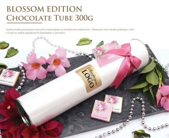 Kompanijska poklon čokoladica Chocolate Tube 300g