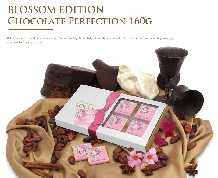 Kompanijska poklon čokoladica Chocolate perfection 160g
