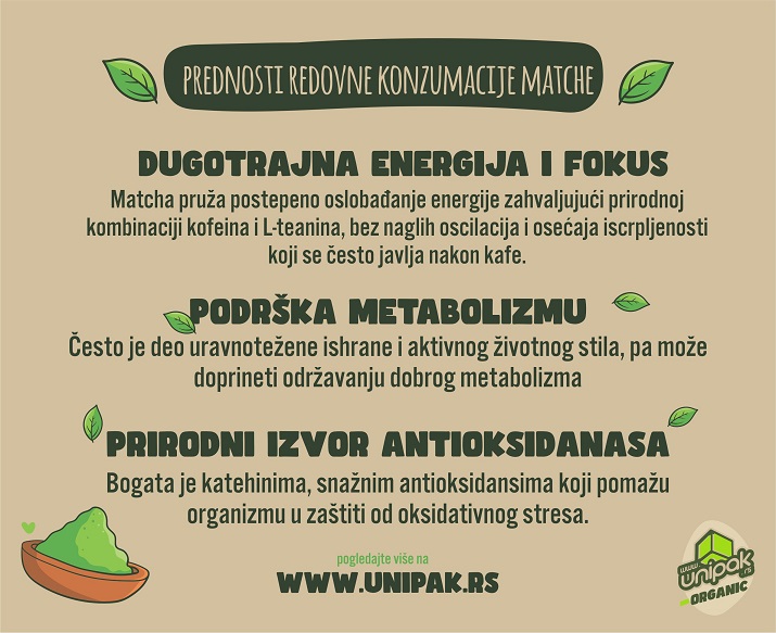 Prednosti redovne konzumacije matche u prahu
